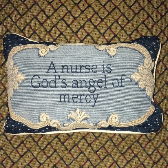 Other - “A nurse is God’s angel of mercy” PILLOW.  EUC